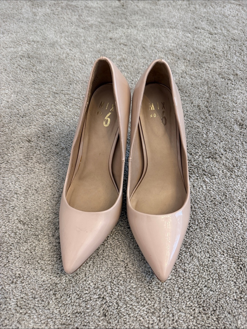 Mix No. 6 Blush Patent Pointed-Toe Pumps